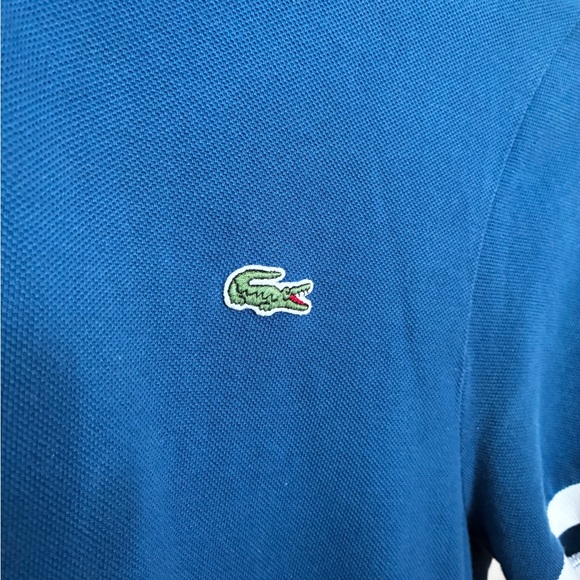 Lacoste Live Men's Polo Shirt Blue Casual Preppy Classic Fit Size 5 - Picture 3 of 8